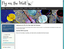 Tablet Screenshot of flyonthewallartist.com